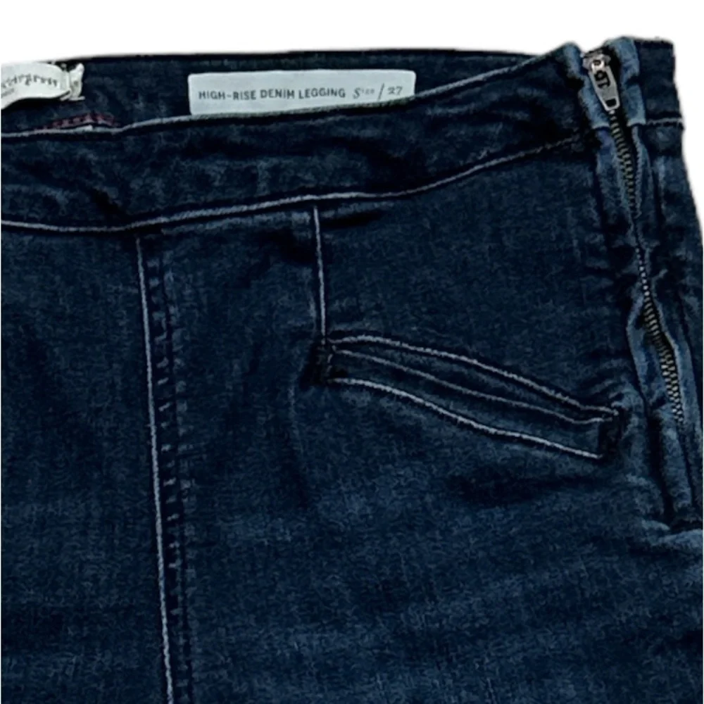 Anthropologie Pilcro and the Letterpress High-Rise Denim Legging Cropped